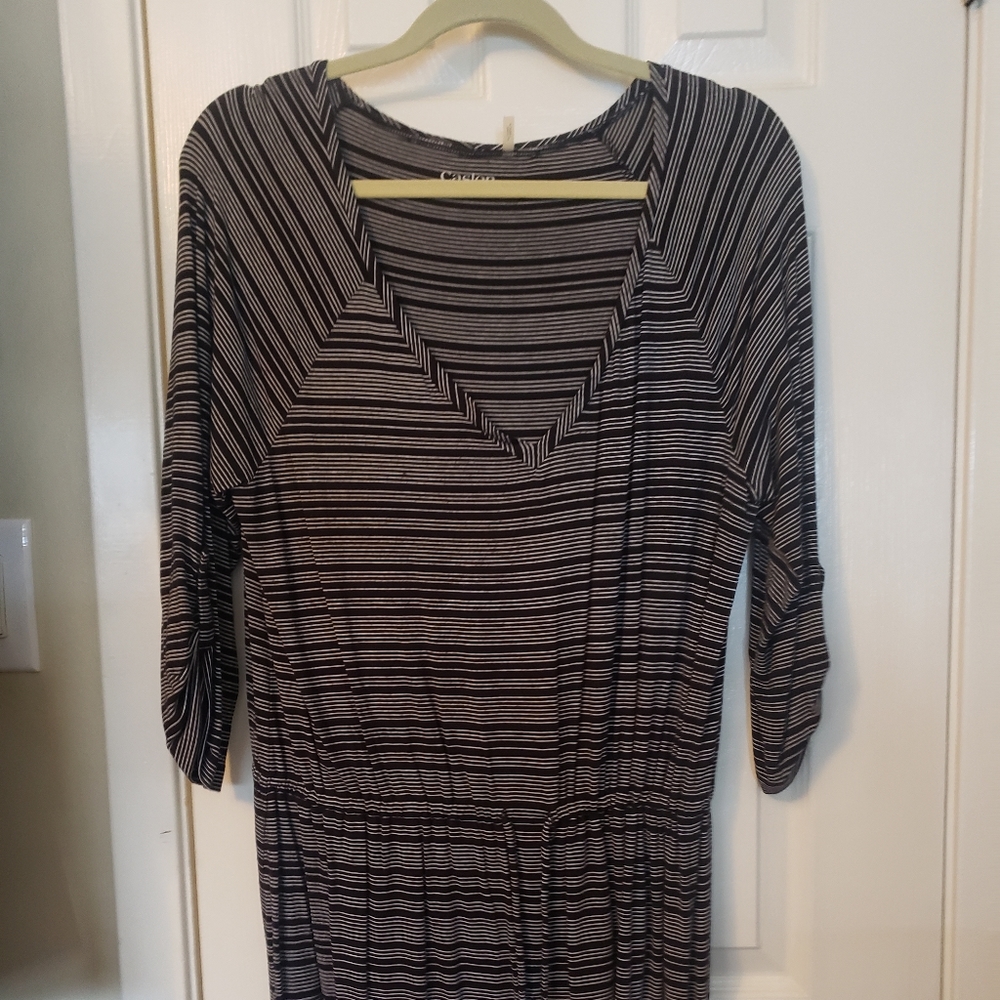 Caslon drop waist knit mini dress